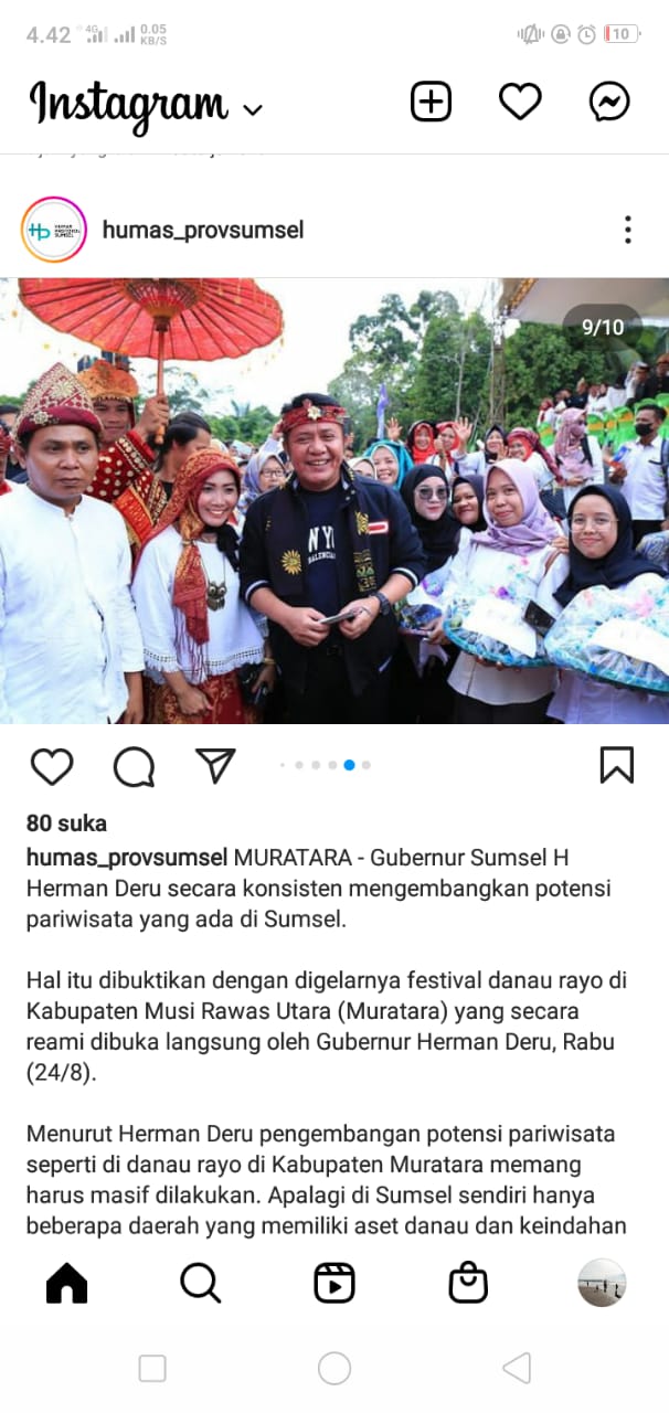 KEMERIAHAN  FESTIVAL  DANAU RAYO TAHUN 2022