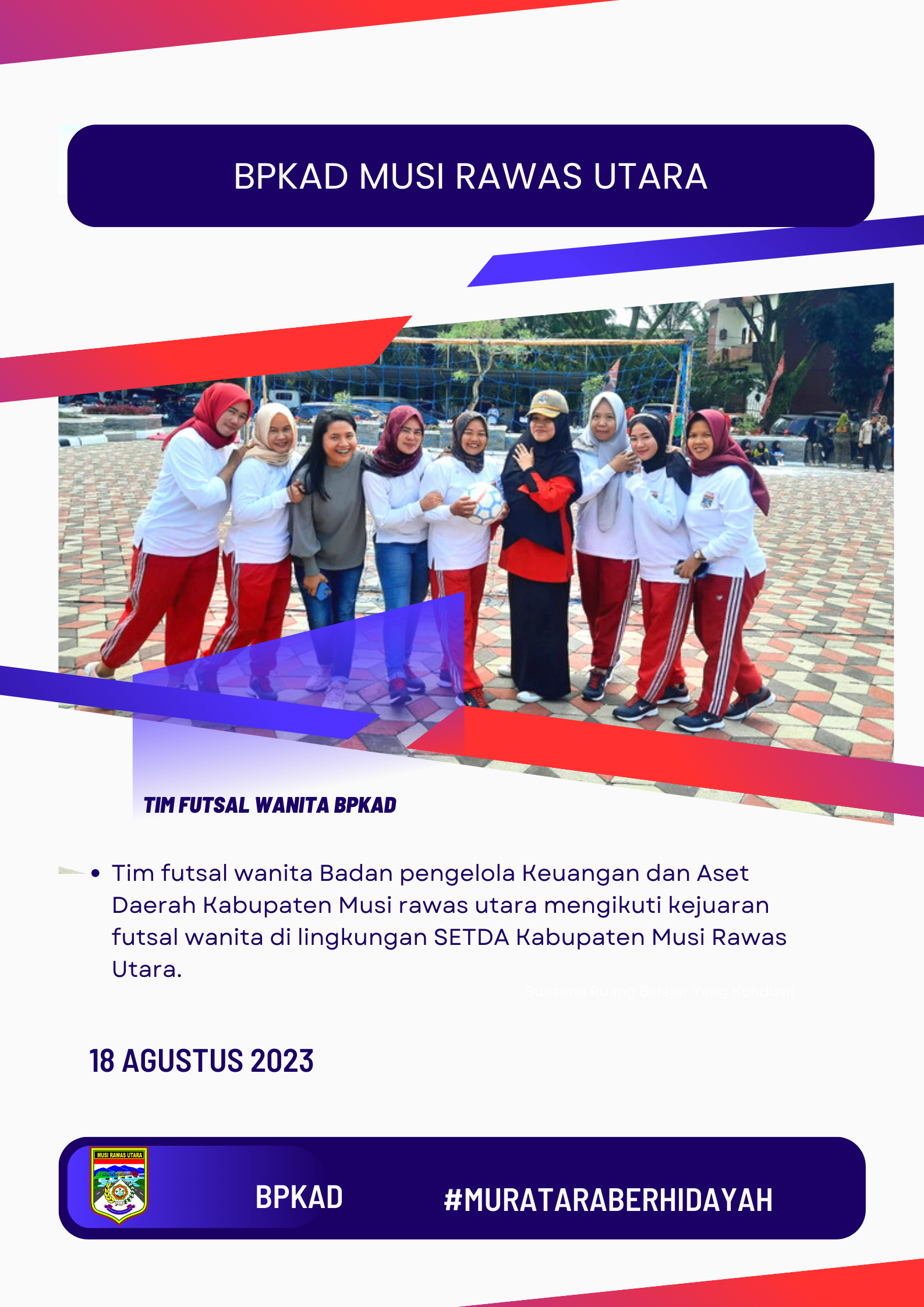 Tim Futsal wanita BPKAD